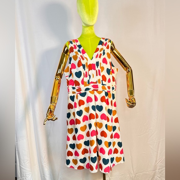 ModCloth Hearts Dress with pockets 1X - Picture 3 of 3